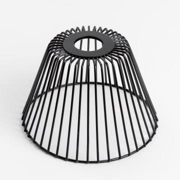 Pantalla universal CURITIBA Ø 21 cm negra