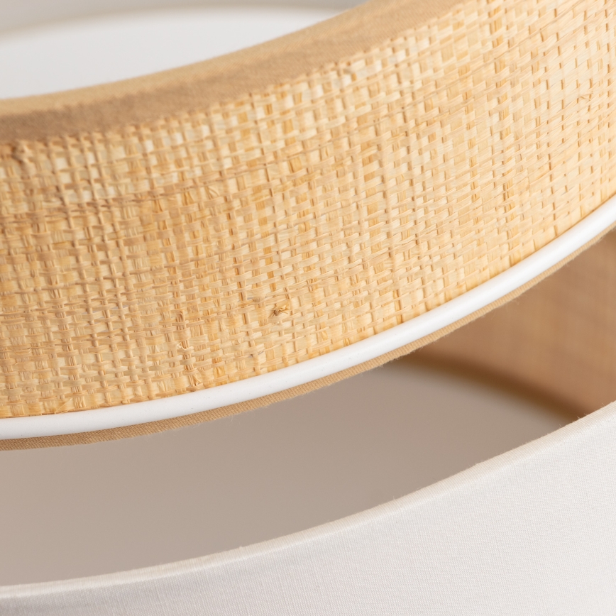 Pantalla universal KERIA, diámetro 40 cm, beige/blanca