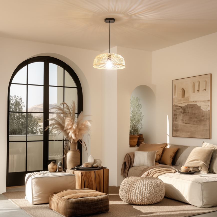 Pantalla universal KERIA, diámetro 40 cm, beige