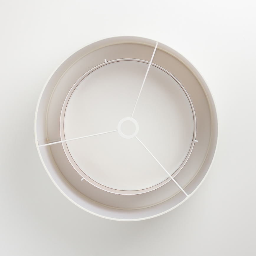 Pantalla universal KERIA Ø 50 cm blanca/marrón