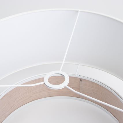 Pantalla universal KERIA Ø 50 cm blanca/marrón