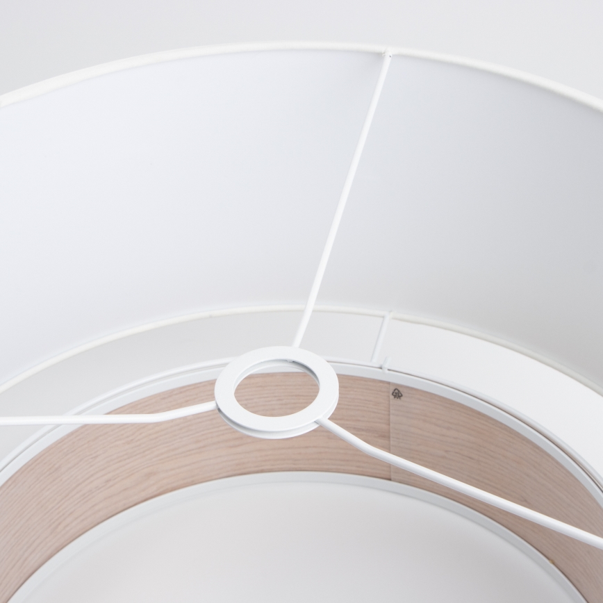 Pantalla universal KERIA Ø 50 cm blanca/marrón