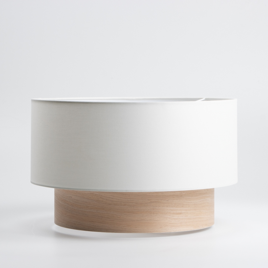 Pantalla universal KERIA Ø 50 cm blanco/marrón