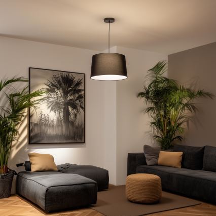 Pantalla universal para lámpara KERIA, Ø 45 cm, negra