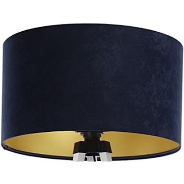 Pantalla universal STANDART E27 diá. 45 cm azul/dorado