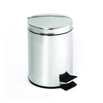 Papelera 30x45 cm acero inoxidable/plata