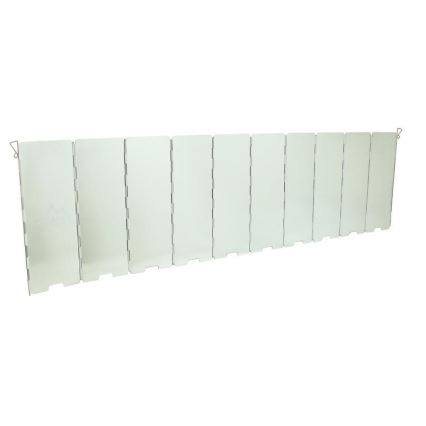 Parabrisas de estufa 24x83cm cromo mate