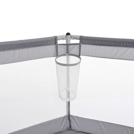 Parque de juegos de 120 cm gris