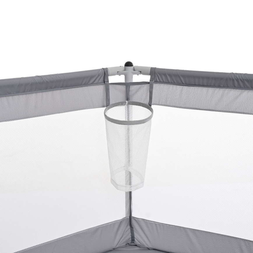 Parque de juegos de 120 cm gris