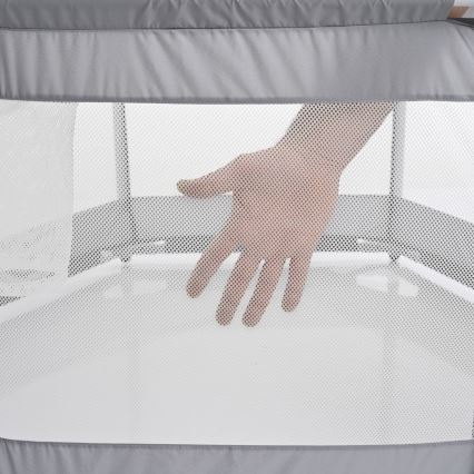 Parque de juegos de 120 cm gris