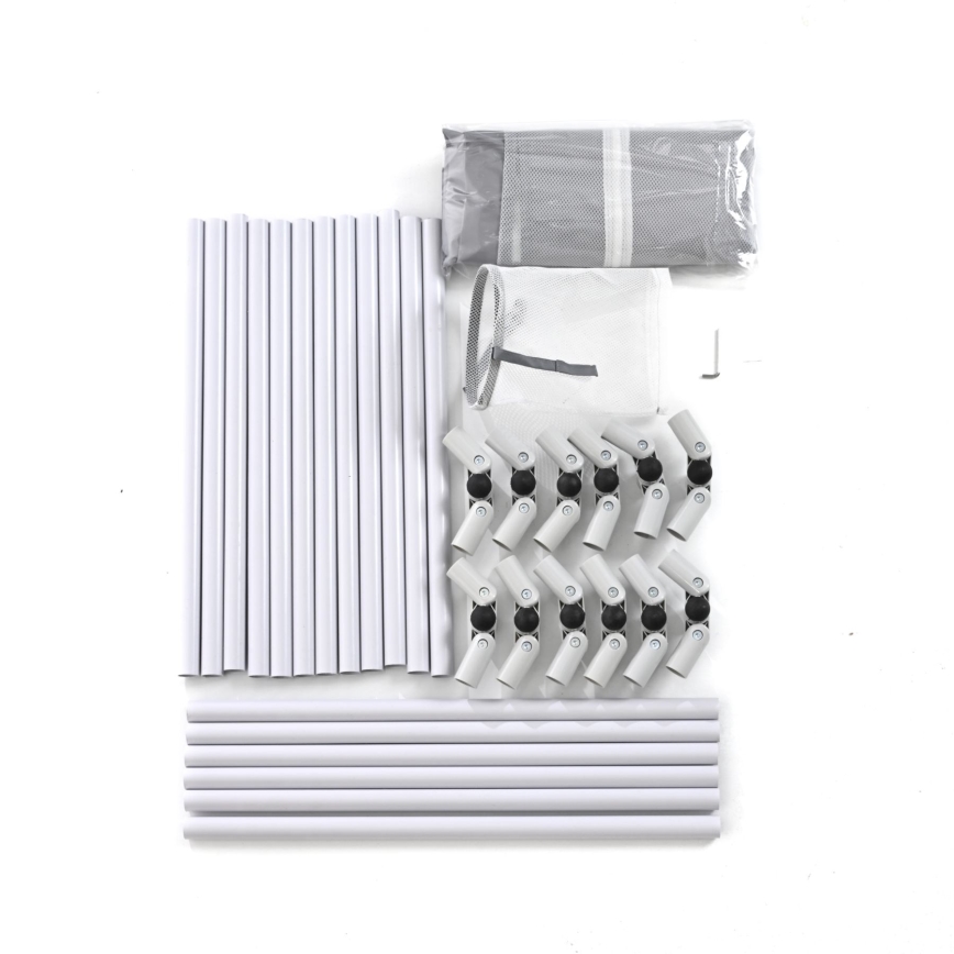 Parque de juegos de 120 cm gris