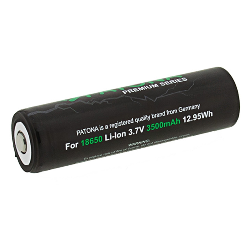 PATONA - Batería 18650 Li-ion 3500 mAh PREMIUM 3,7V