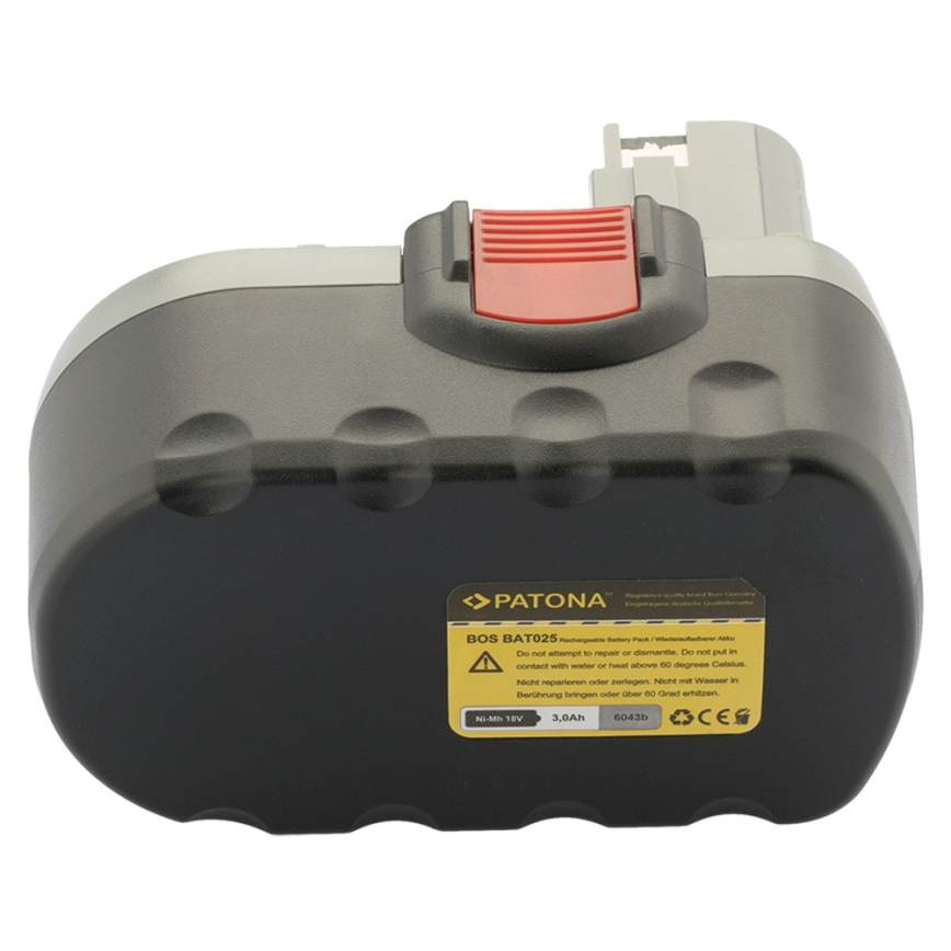 PATONA - Batería Bosch 18V 3000mAh Ni-Mh