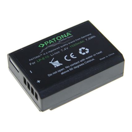 PATONA - Batería Canon LP-E10 1020mAh Li-Ion Premium
