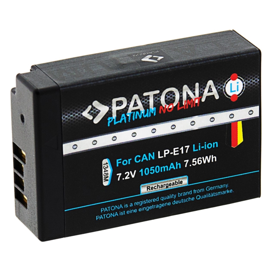 PATONA - Batería Canon LP-E17 1050mAh Li-Ion Platinum Decoded