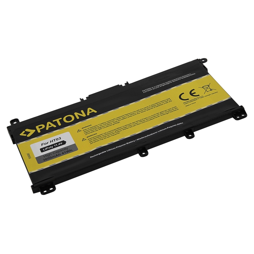 PATONA - Batería HP Pavilion X360 serie 14-BA 3400mAh Li-Pol 11.55V BK03 / BK03XL