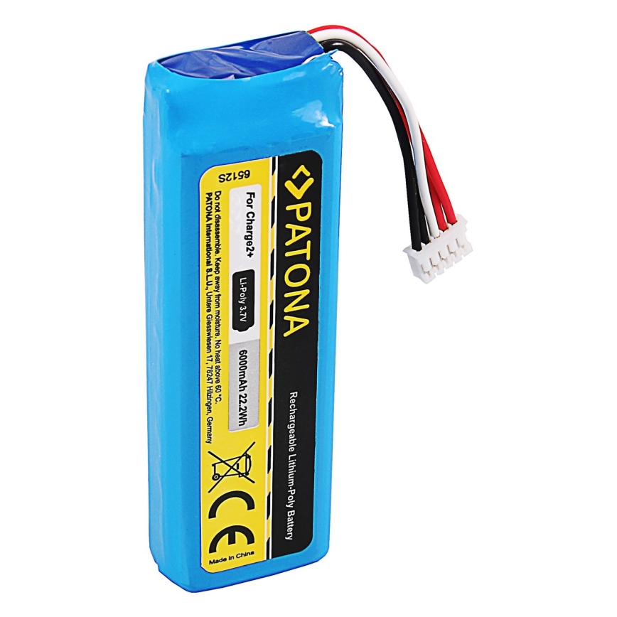 PATONA - Batería JBL Charge 2+ 6000mAh 3,7V Li-Pol