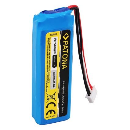 PATONA - Batería JBL Charge 3 6000mAh 3.7V Li-Pol