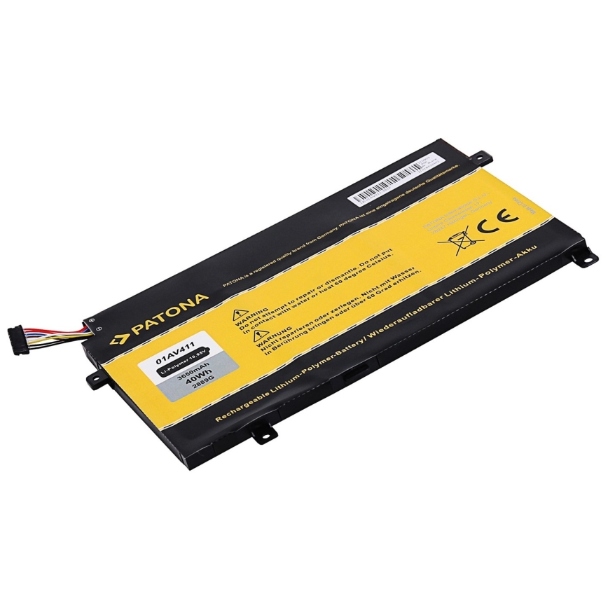 PATONA - Batería Lenovo Thinkpad E470/E475 4400mAh Li-lon 10,95V 01AV411