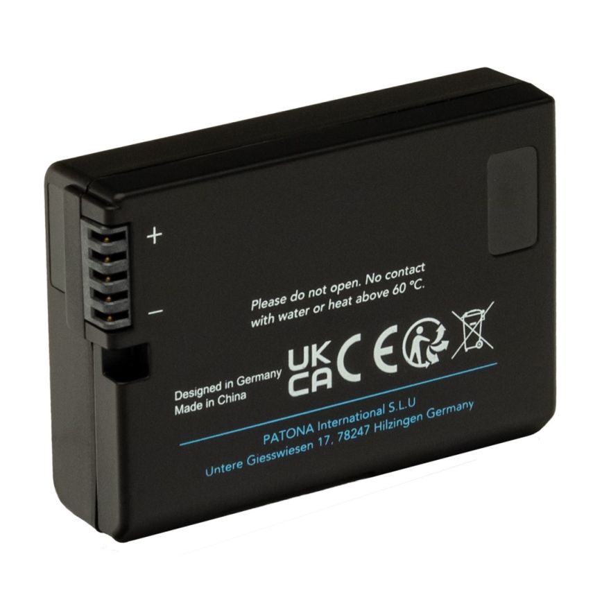 PATONA - Batería Nikon EN-EL14/EN-EL14A 1030mAh Li-Ion Platinum cargador USB-C