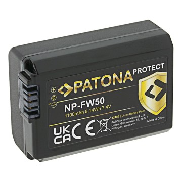 PATONA - Batería para Sony NP-FW50 1100 mAh Li-Ion Protect