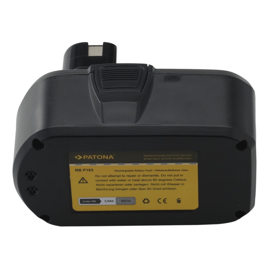 PATONA - Batería Ryobi 18V 3000mAh Li-Ion