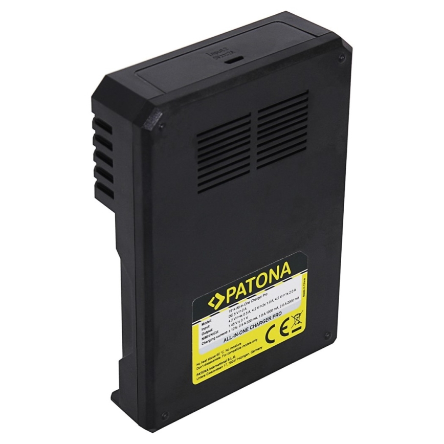PATONA - Cargador de pilas AA/AAA/18650/14500/CR123A