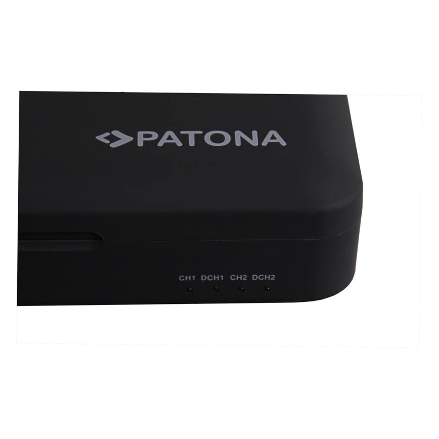 PATONA - Cargador Dual Canon LP-E6/LP-E6N/LP-E6NH con powerbank