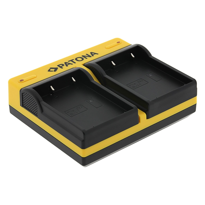PATONA - Cargador Dual Quick Olympus BLX-1 USB OM-1