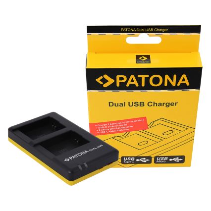 PATONA - Cargador Foto Dual Quick Sony NP-FW50 USB