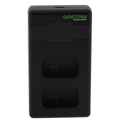PATONA - Cargador rápido Dual Sony NP-FW50 + cable USB-C 0,6m