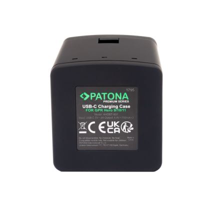 PATONA - Cargador Triple GoPro Hero 9/Hero 10/Hero 11/Hero 12