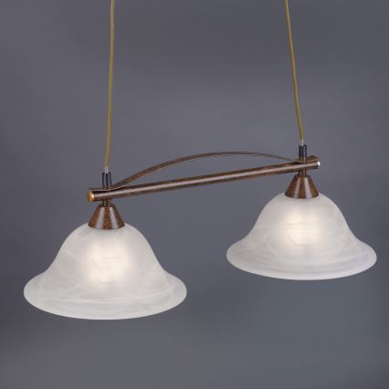 Paul Neuhaus 15242-48 - Lámpara colgante NELLY 2xE14/40W/230V