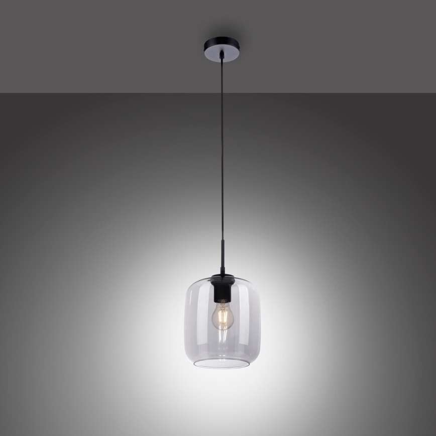Paul Neuhaus 2002-25 - Lámpara colgante SHITAKE 1xE27/10W/230V diá. 20 cm humo