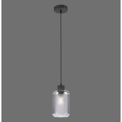 Paul Neuhaus 2006-25 - Lámpara colgante BOLETUS 1xE27/10W/230V diá. 14 cm gris