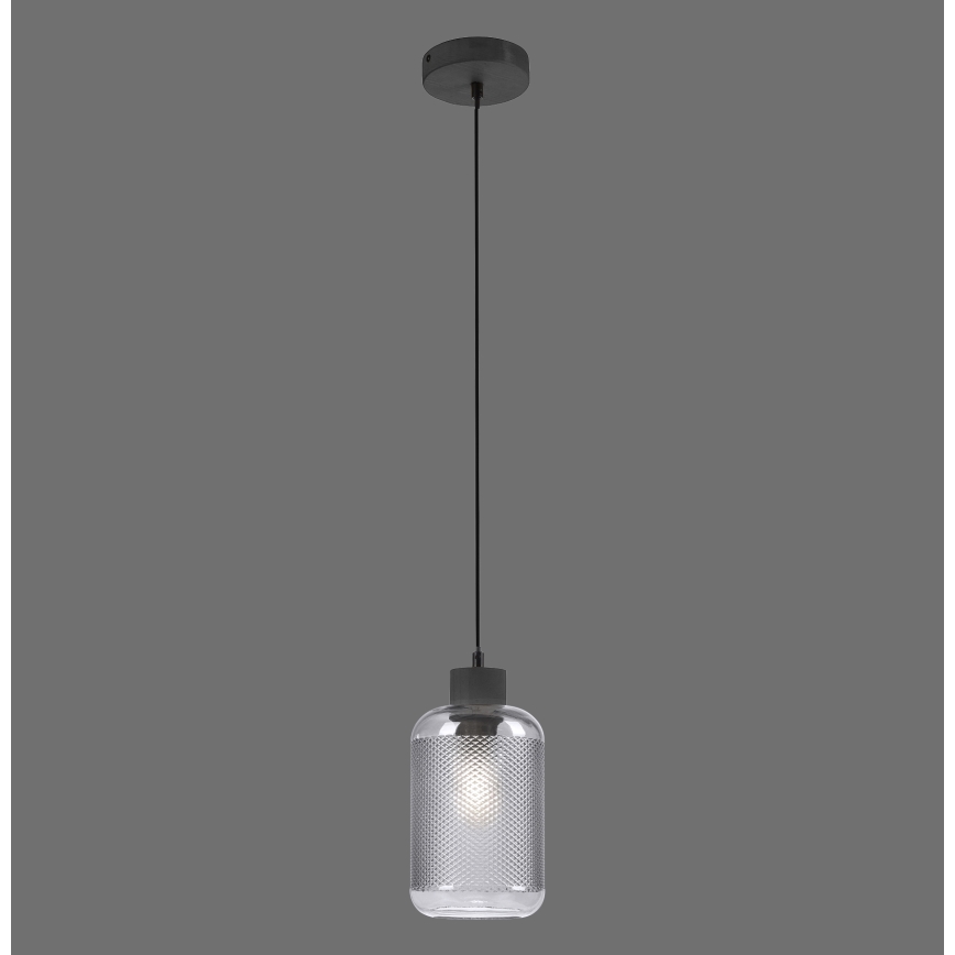 Paul Neuhaus 2006-25 - Lámpara colgante BOLETUS 1xE27/10W/230V diá. 14 cm gris