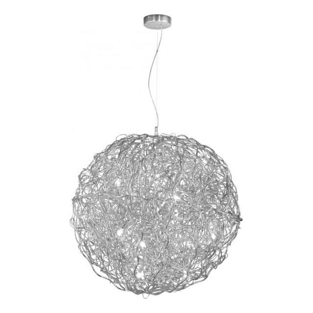 Paul Neuhaus 2019-21 - Lámpara colgante de cable SAREA 15xG9/40W/230V plateada