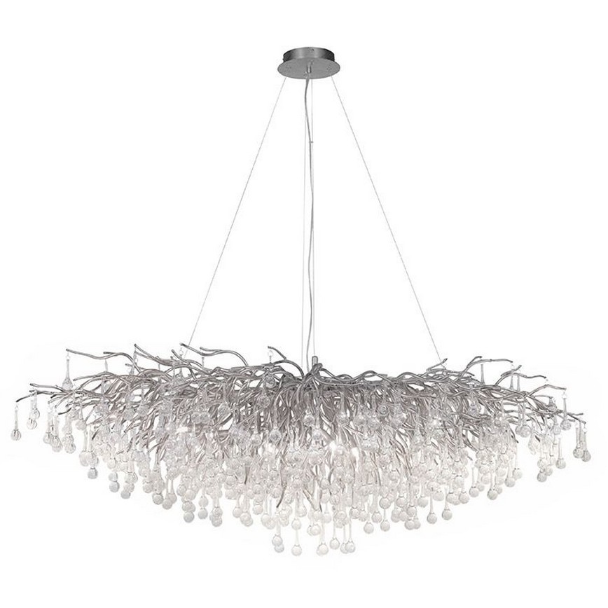 Paul Neuhaus 2031-55 - Lámpara colgante ICICLE 15xG9/40W/230V 75x150 cm cromo brillante