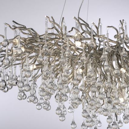 Paul Neuhaus 2031-55 - Lámpara colgante ICICLE 15xG9/40W/230V 75x150 cm cromo brillante