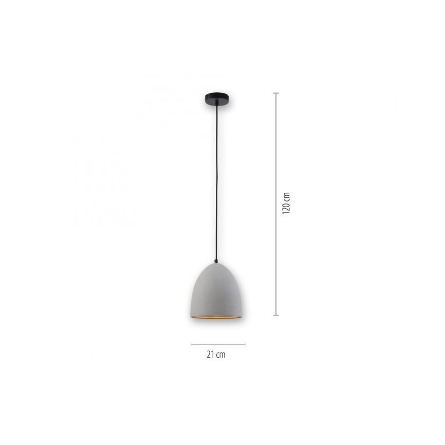 Paul Neuhaus 2231-22 - Lámpara colgante ETON 1xE27/40W/230V concreto