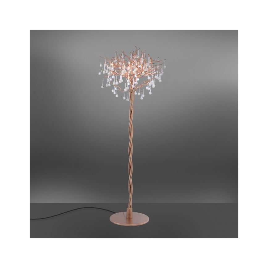 Paul Neuhaus 232-11 - Lámpara de pie ICICLE 5xG9/40W/230V cobre