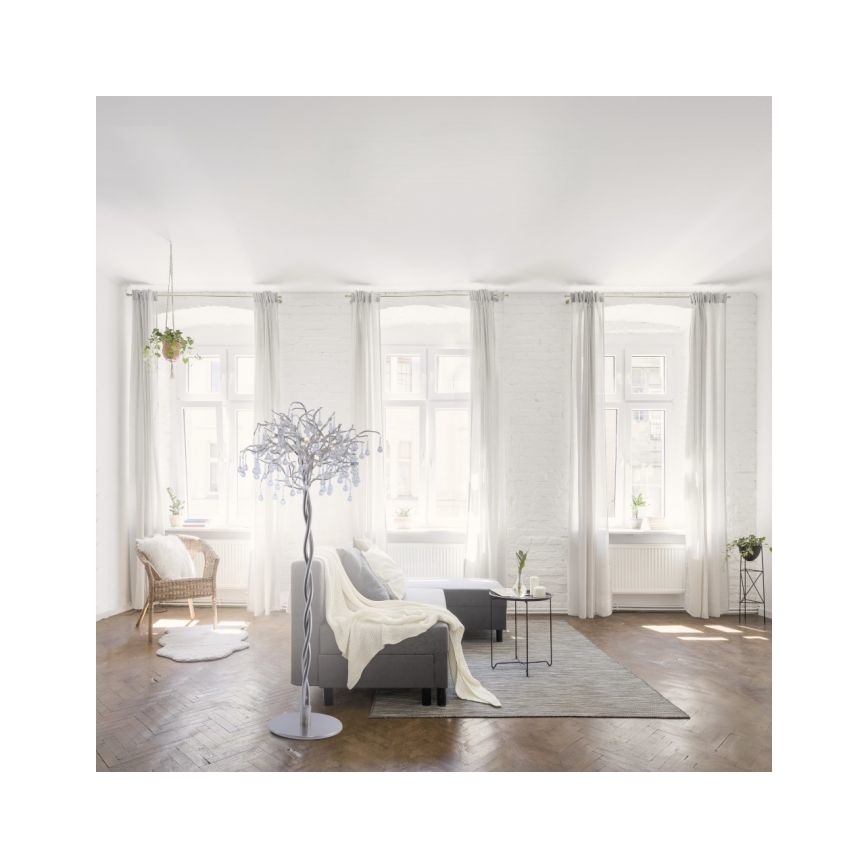 Paul Neuhaus 232-55 - Lámpara de pie ICICLE 5xG9/40W230V cromo brillante