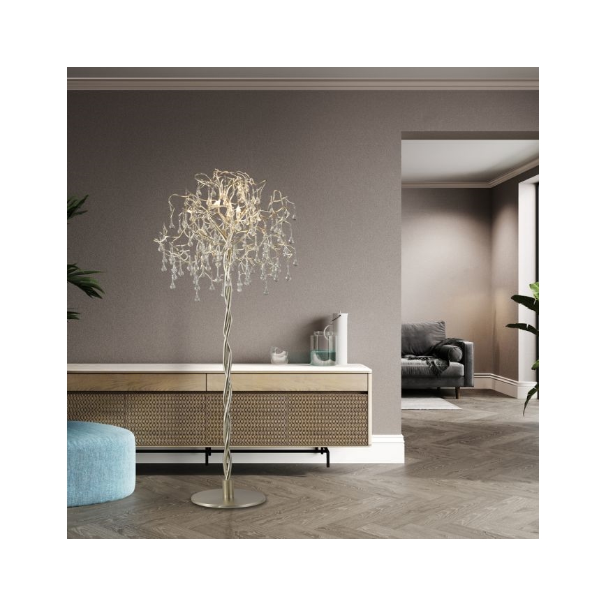 Paul Neuhaus 232-55 - Lámpara de pie ICICLE 5xG9/40W230V cromo brillante