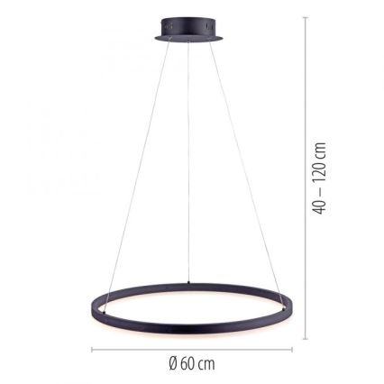 Paul Neuhaus 2382-13 - Lámpara colgante LED regulable TITUS LED/38,5W/230V