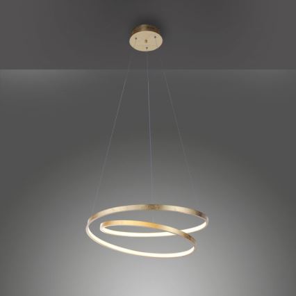 Paul Neuhaus 2472-12 - Lámpara de araña LED regulable de cable ROMAN LED/30W/230V dorado