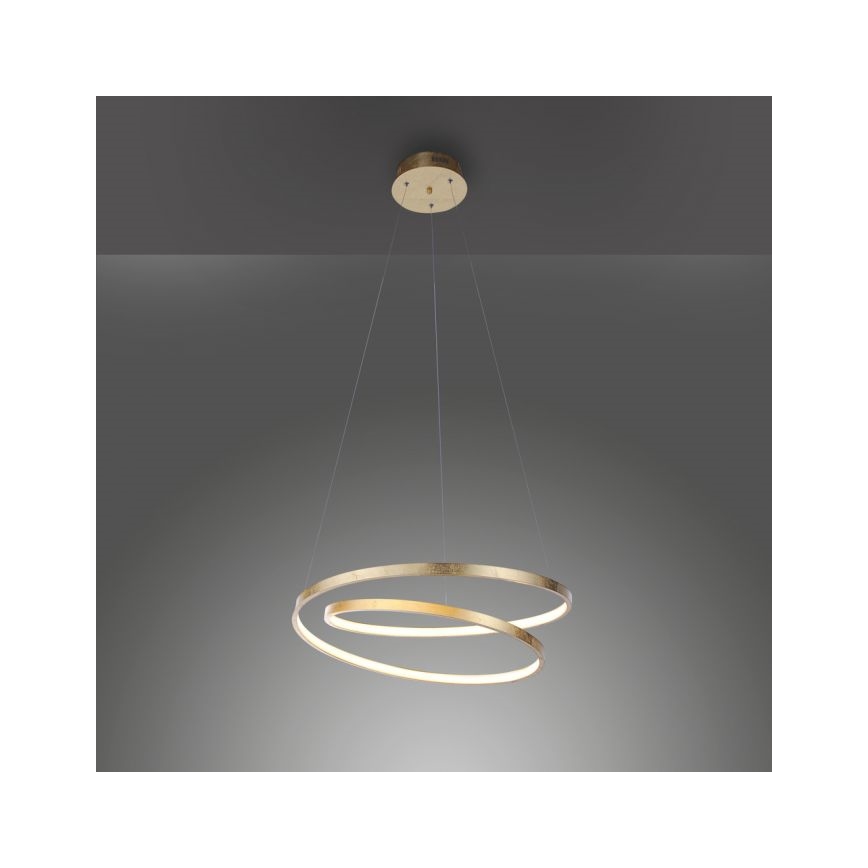 Paul Neuhaus 2472-12 - Lámpara de araña LED regulable de cable ROMAN LED/30W/230V dorado