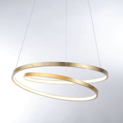 Paul Neuhaus 2472-12 - Lámpara de araña LED regulable de cable ROMAN LED/30W/230V dorado