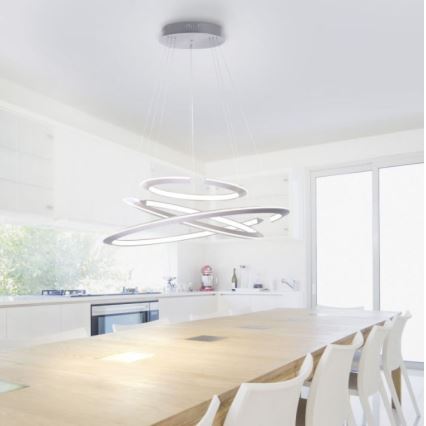 Paul Neuhaus 2493-55 - Lámpara colgante LED regulable con cable ALESSA 3xLED/38W/230V + mando a distancia