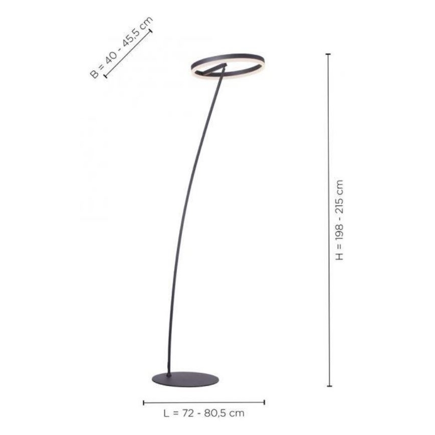 Paul Neuhaus 381-13 - Lámpara de pie LED regulable TITUS LED/19,5W/230V