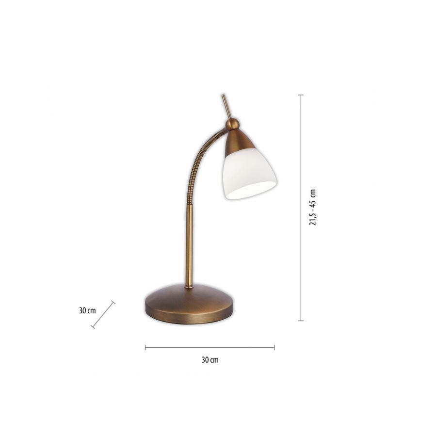 Paul Neuhaus 4001-11 - Lámpara de mesa regulable LED táctil PINO 1xG9/3W/230V cobre